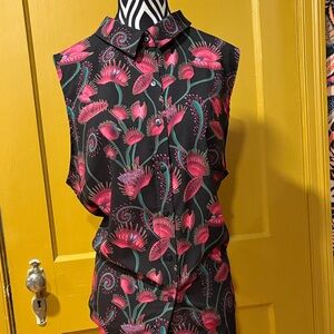 Blackmilk I Eat Flies Venus Fly Trap Business Time Blouse